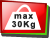 Paso máximo 30Kg